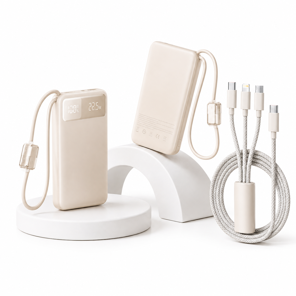 Power Bank Baseus / 10000W / Digital Display + 3in1 USB kabel